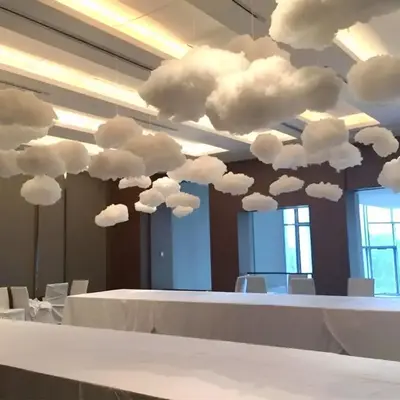 1 Piece Party Cloud Shaped Hanging Decoration, Cloud Design Ceiling Creative Decoration, Exquisite Home Decoration For Birthd...