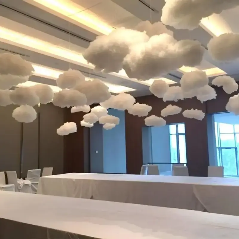 1 Piece Party Cloud Shaped Hanging Decoration, Cloud Design Ceiling Creative Decoration, Exquisite Home Decoration For Birthd...