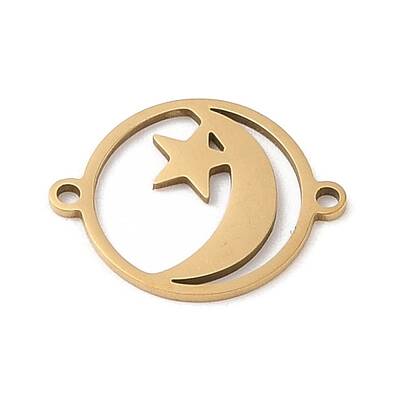 Ion Plating(IP) 201 Stainless Steel Connector Charms
