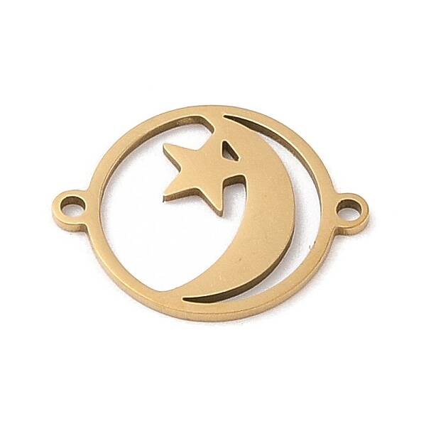 Ion Plating(IP) 201 Stainless Steel Connector Charms