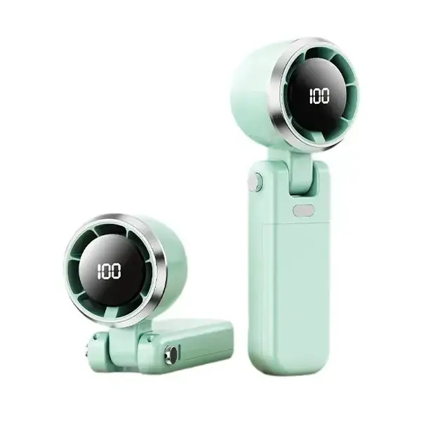 Foldable Handheld Turbo Fan, 5 Speeds, <36dB, 4000mAh Battery Operated, Up to 10 Working Hours, 3 IN 1 Hand Fans Rechargeable...