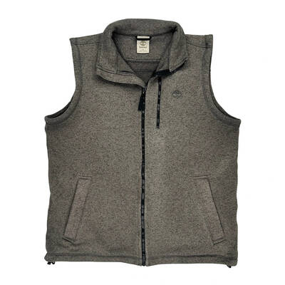 Timberland Fleece Gilet - Large Grey Polyester | Size: large