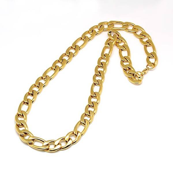 Fashionable 304 Stainless Steel Figaro Chain Necklaces for Men