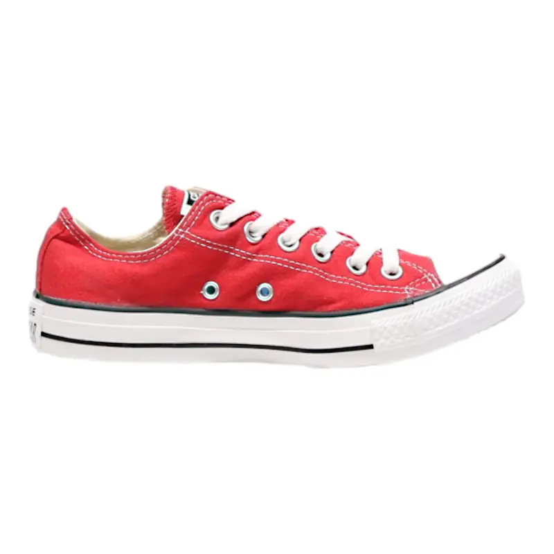 CONVERSE Chuck Taylor All Star Low Top Trainers Red Canvas Womens UK 4.5