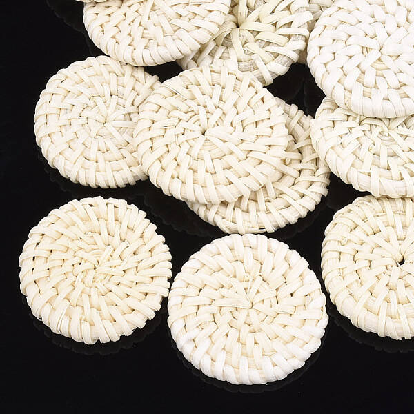 Handmade Reed Cane/Rattan Woven Beads