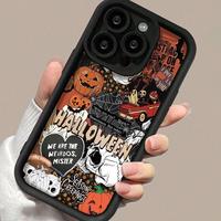 Creative Cartoon Pumpkin Pattern Phone Case, TPU Shockproof Phone Protective Cover, Phone Accessories for iPhone 16 15 14 1...