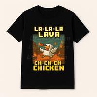 Vintage Lava Chicken Shirt Design, Funny Steve's Lava Chicken Game Character Png, Funny Gamer, Funny Riding Chicken Tee,Gamer...