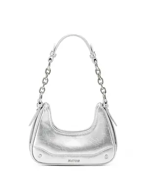 Smting zippered chain baguette bag