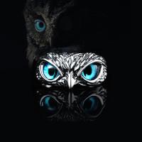 925  Silver not plated  Unisex Wearable Owl Ring Vintage Silver Jewelry Silver Ring for Women Niche Original Trendy Personali...
