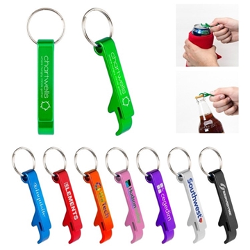 100 Promotional Crab Bottle Opener Keychain - Aluminum
