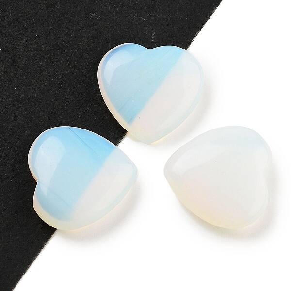 Heart Opalite Palm Stones