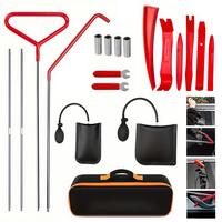 1 Set of 17 Pieces Car Kit: Roadside Emergency Kit with Long Arm Grab Bucket, Air Cushion Bag Pump, Undamaged Wedges, and Han...