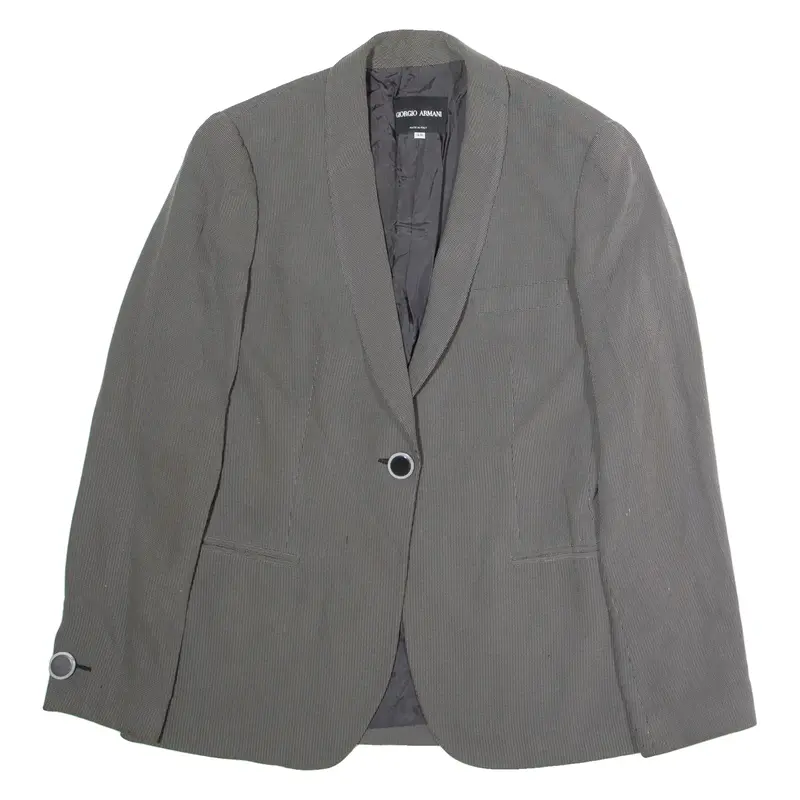 GIORGIO ARMANI Womens Blazer Jacket Black L
