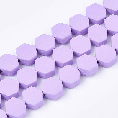 Spray Painted Non-magnetic Synthetic Hematite Beads Strands