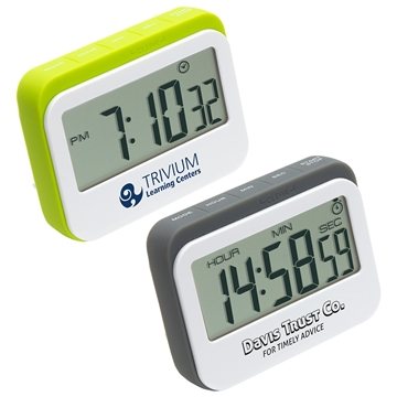 30 Custom Soft Touch Widescreen Kitchen Timer Clock - Magnetic & ...