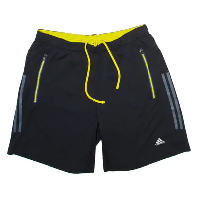 ADIDAS Mens Casual Shorts Black L W32