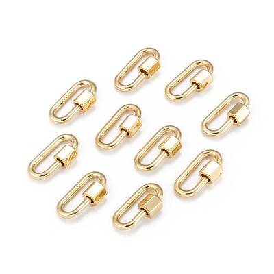 Brass Screw Carabiner Lock Charms