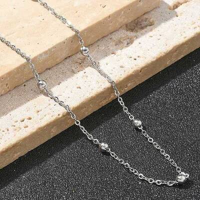 Brass Ball Cable Chain Necklaces for Women