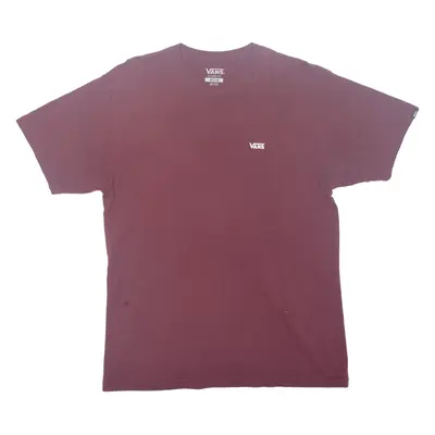 VANS Classic Fit Mens T-Shirt Maroon M
