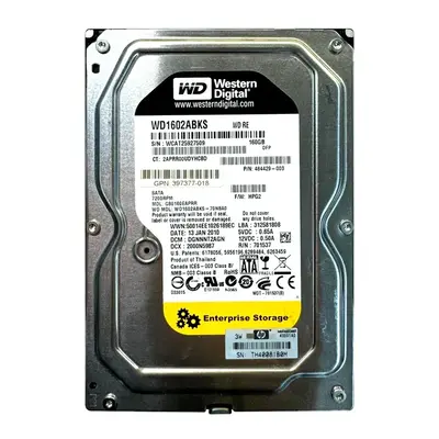 397377-018 HP 160GB 1.5Gb/s SATA 7200 3.5-inch 8MB Hard Drive