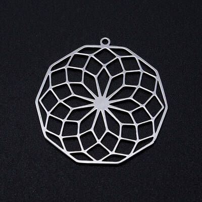 Non-Tarnish 201 Stainless Steel Filigree Charms