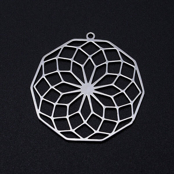 Non-Tarnish 201 Stainless Steel Filigree Charms