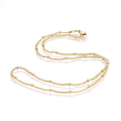 304 Stainless Steel Mesh Chain Necklaces