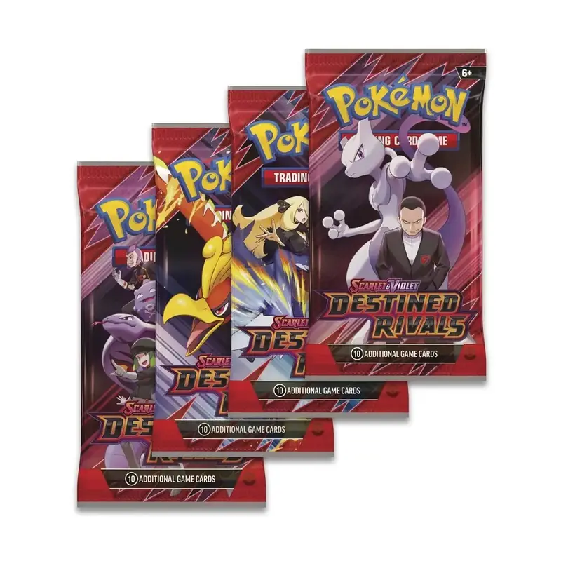 Pokémon TCG: Destined Rivals Booster Pack - Scarlet & Violet Series - 10 Additional Game Cards - English Trading Cards - Age...