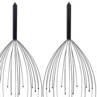 2 Pack Head Massager/ Scratcher 20 Fingers Handheld Scalp Massage Tingler for Deep Relaxation, Stocking Stuffers for Men, Wom...