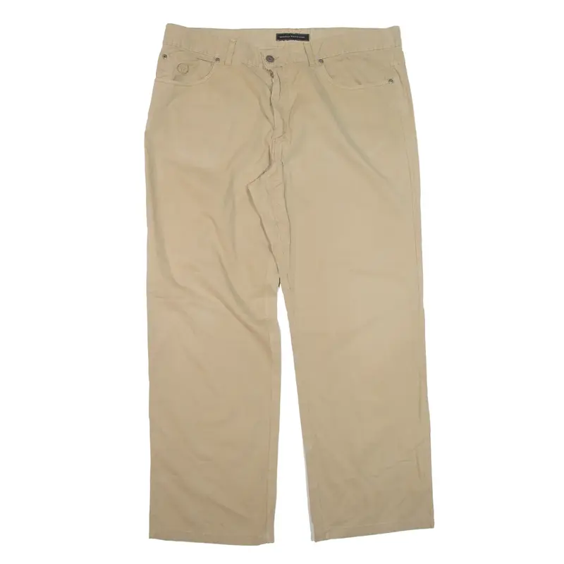 SERGIO TACCHINI Trousers Beige Regular Straight Mens W40 L30