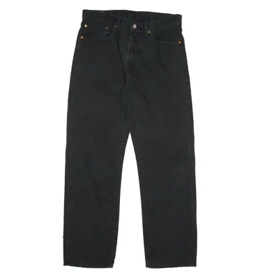 LEVI'S 751 Jeans Black Denim Regular Straight Mens W34 L32