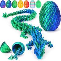 3D Printed Dragon Easter Egg - Perfect Basket Essentials Stuffers, Prefilled Easter Egg Filled with Toy, Articulated Crystal ...