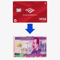 500 Lempiras Honduras Credit Debit Card Skin Decal Sticker