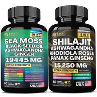 Ultimate Vitality Boost Duo: US-Made Sea Moss & Shilajit – Energy, Antioxidants & Probiotics for Vitality & Anti-Aging Supp...