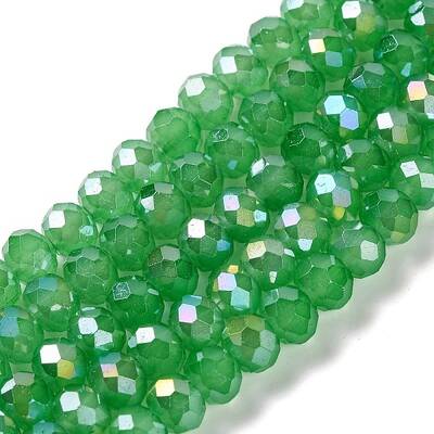 Baking Electroplate Glass Beads Strands