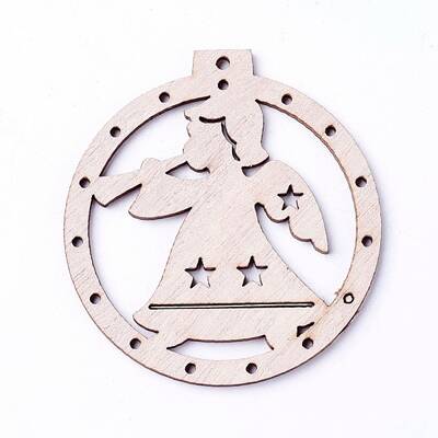 Undyed Wood Big Pendants
