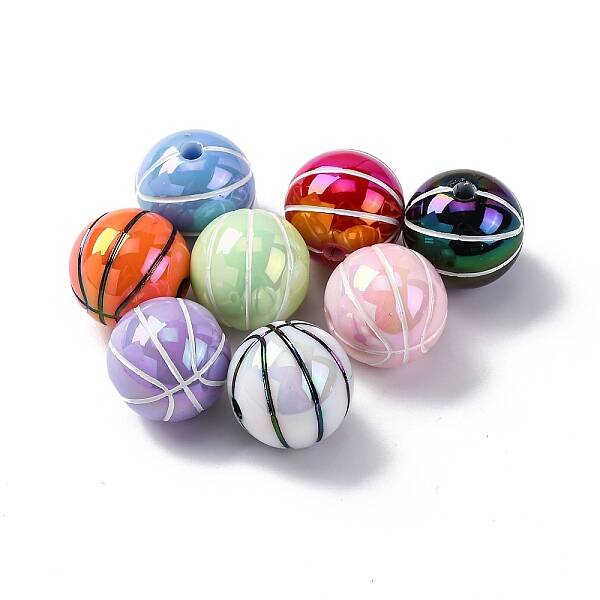 UV Plating Opaque Acrylic Beads