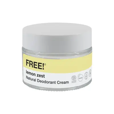 Free! organics Deodorant Cream Naturale Lemon Zest 50 g