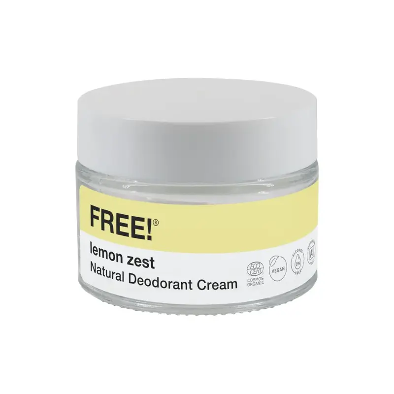 Free! organics Deodorant Cream Naturale Lemon Zest 50 g