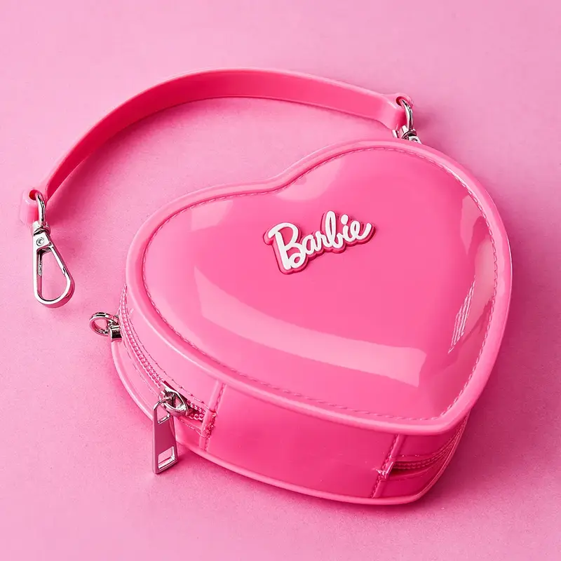 Barbie Love Jelly Handbag Crossbody Bag Handbag PVC Material Rose Red Mini Bag Sweet Style Bag For Boys and Girls Bag High Qu...