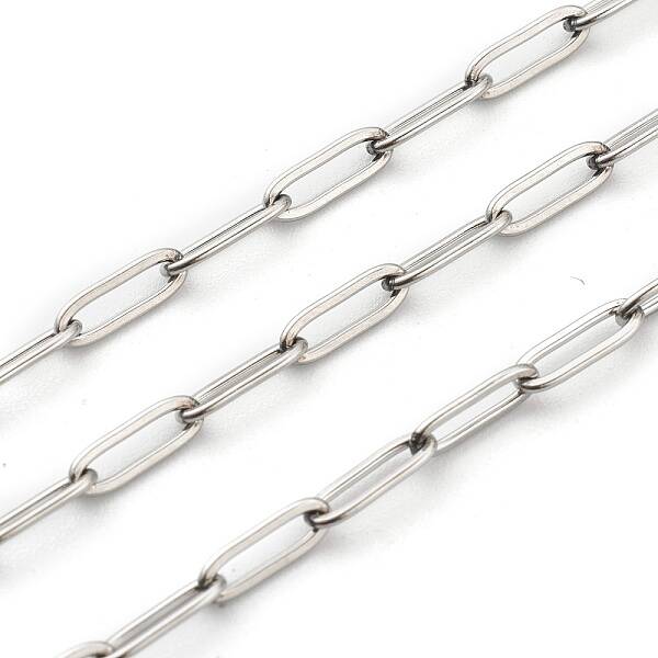 Non-Tarnish 304 Stainless Steel Paperclip Chains