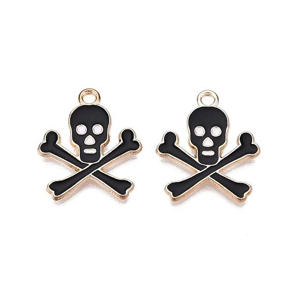 Halloween Theme Alloy Enamel Pendants
