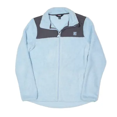 FILA SPORT Teddy Fleece Jacket Blue Womens M
