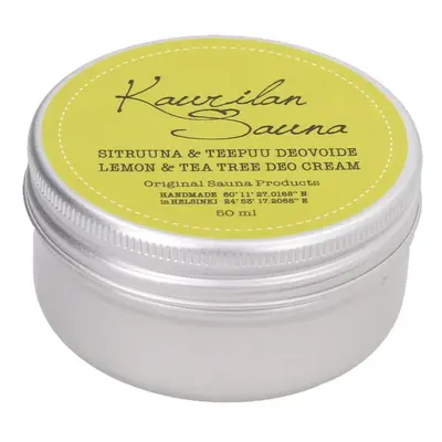 Kaurilan sauna Vegan Lemon & Tea Tree Deodorant Cream (50ml)