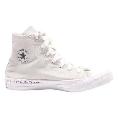 CONVERSE High Top Trainers Grey Canvas Girls UK 5