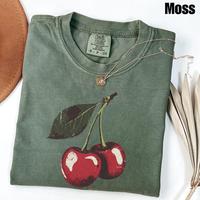 Comfort Colors - Vintage Cherry Shirt, Cherry Tee, Fruit, Summer Shirt, Food lover gift, Foodie, Cherry Lover Gift, Retro Che...