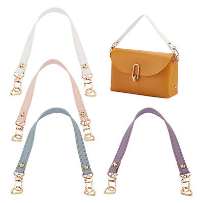 4Pcs 4 Colors PU Leather Bag Straps