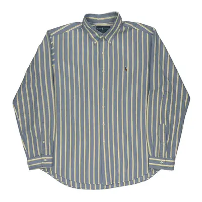 Ralph Lauren Striped Shirt - XL Blue Cotton