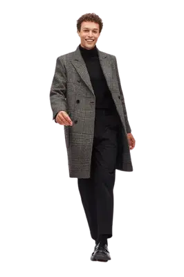 Mens Overcoat -Mens Long Wool Topcoats- Topcoat For Men-Mens DB Overcoat - Double Breasted Topcoat 