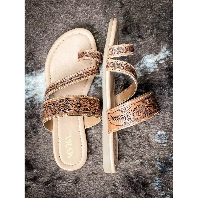 Myra Bag - Point Ridge Hand Tooled Sandals